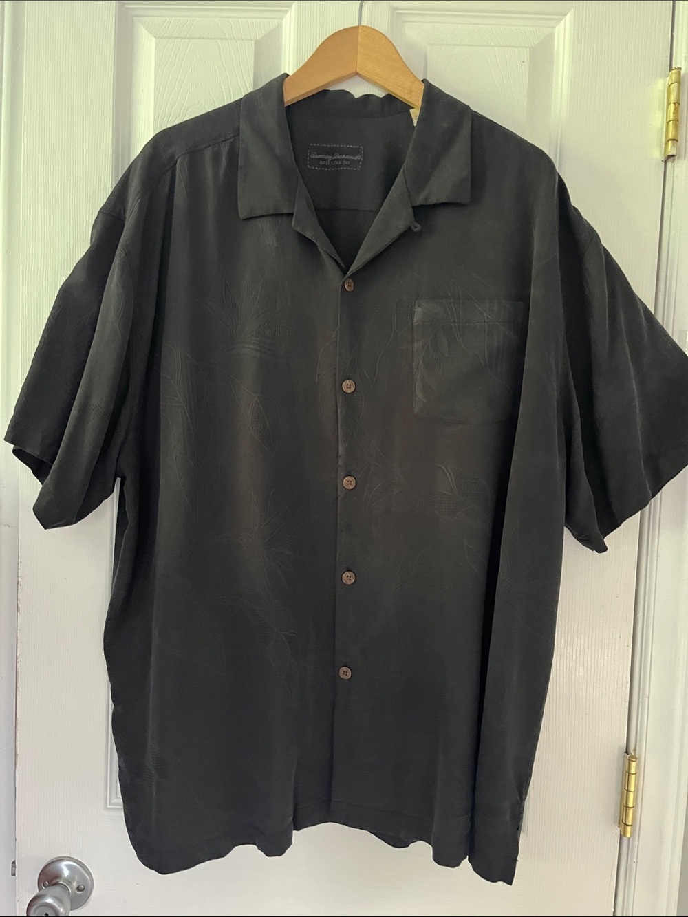 Tommy Bahama Men's Short Sleeve Button-Down Shirt - Black
